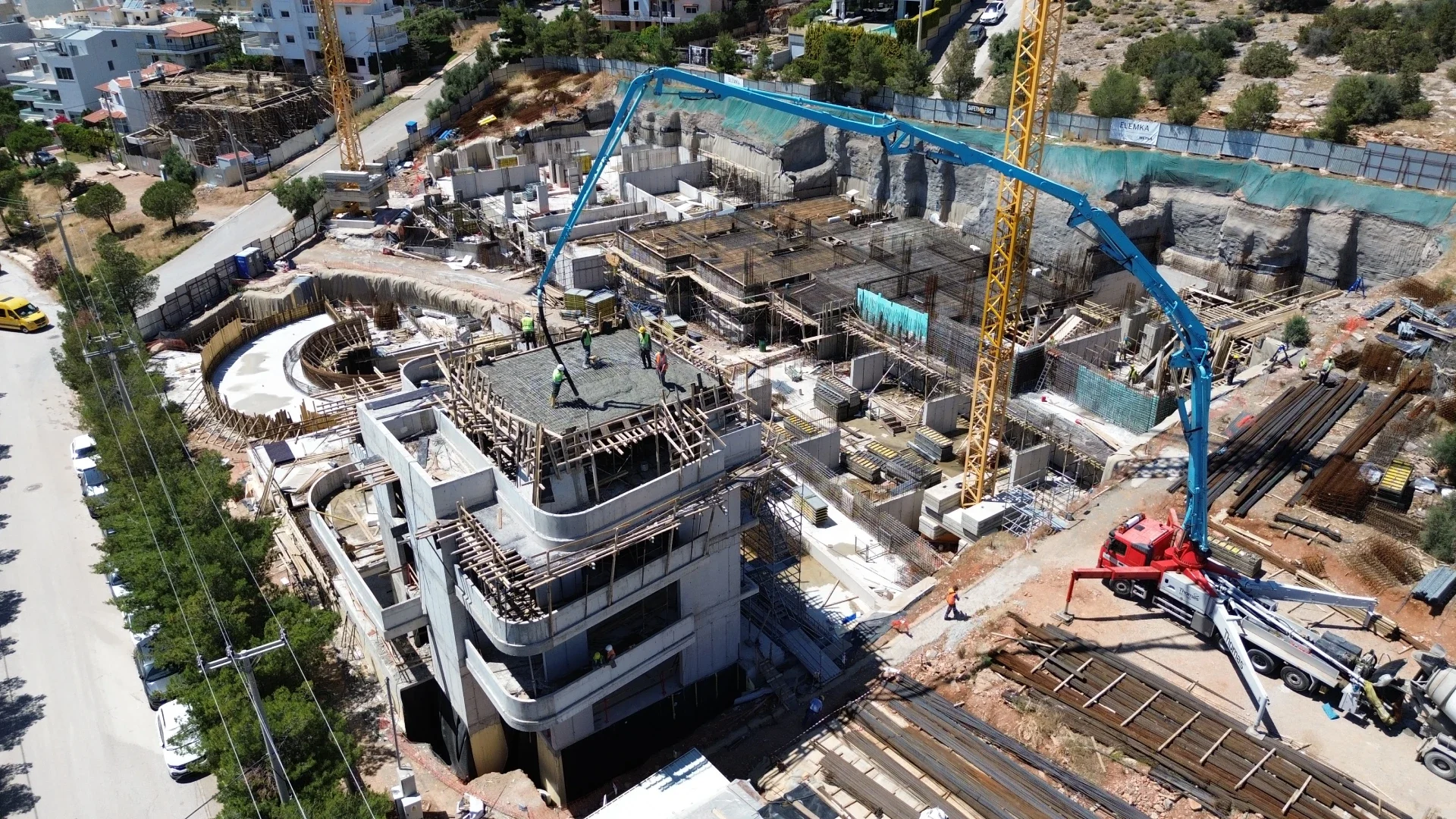 Texnobeton / Τεχνομπετον Τεχνική Κατασκευαστική Εταιρεια σε Αττικη - Αθηνα - Γλυφαδα - Χαλκιδα Ευβοια. Εργοτάξιο